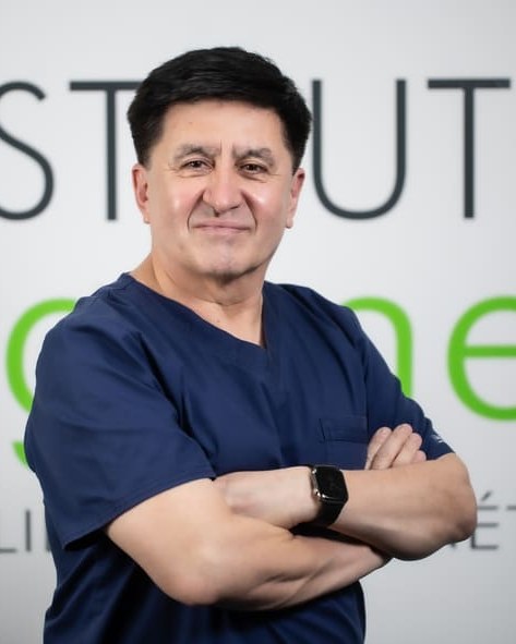 Retrato del Dr. Shoukhrat Mitalipov en el Instituto Ingenes